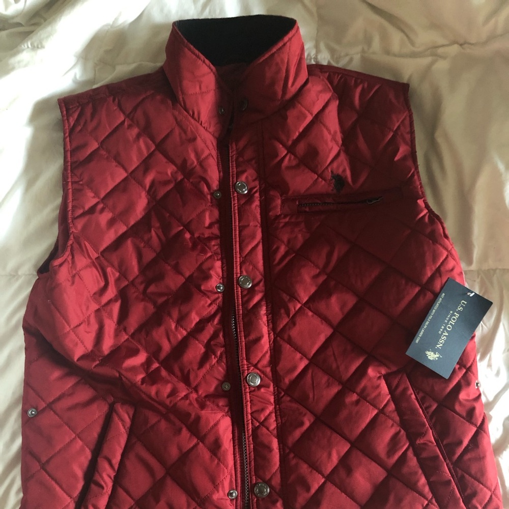 US Polo quilted vest, New with tags men’s M